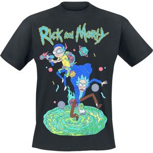 Rick And Morty Space Rangers Tričko černá