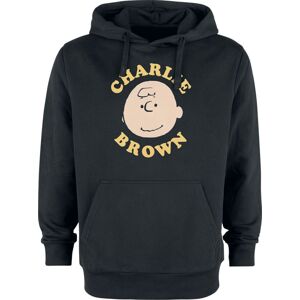 Peanuts Charlie Brown - Face Mikina s kapucí černá