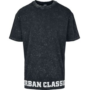 Urban Classics Tričko Acid Washed Logo tricko černá