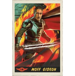Star Wars The Mandalorian - Moff Gideon Card plakát vícebarevný