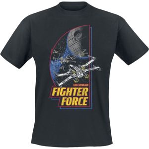 Star Wars Fighter Force Tričko černá