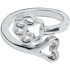 Wildkitten® Paw Heart Ring prsten stríbrná