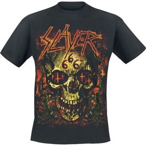 Slayer Torment Skull Halloween Tričko černá