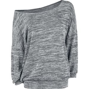 Forplay Oversized žíhaný svetr se širokým límcem Dámská mikina prošedivelá