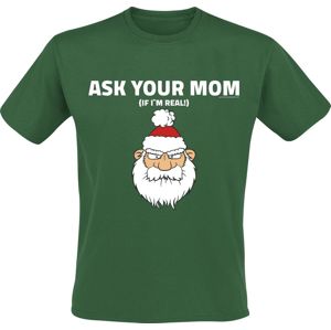 Ask Your Mom tricko tmave zelená