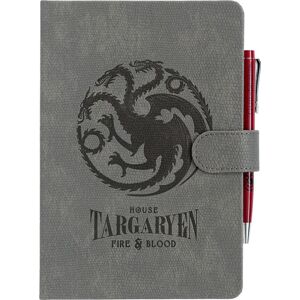 Game Of Thrones House Targaryen - Fire And Blood Notes cerná/cervená