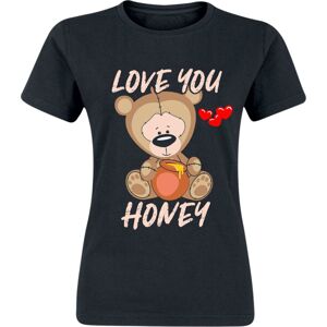Tierisch Love You Honey Dámské tričko černá