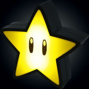 Super Mario Super Star Lampe mit Sound Lampa žlutá/cerná