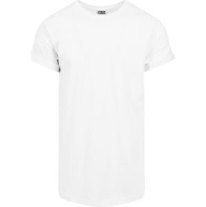 Urban Classics Dlouhé tričko se zahnutými manžety tricko bílá