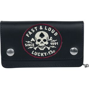 Lucky 13 Lound And Fast Kožená peněženka černá