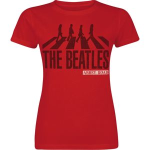 The Beatles Abbey Road Silhouette Dámské tričko červená
