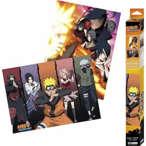 Naruto Sada 2 ks plakátů Shippuden - Groups Chibi Design plakát vícebarevný