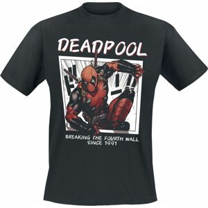 Deadpool Breaking The Fourth Wall Since 1991 Tričko černá