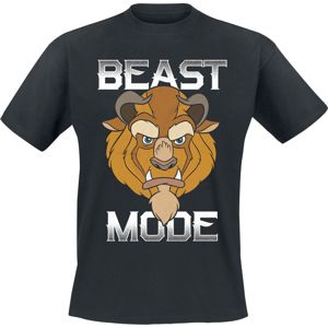 Kráska a zvíře Beast Mode! Tričko černá