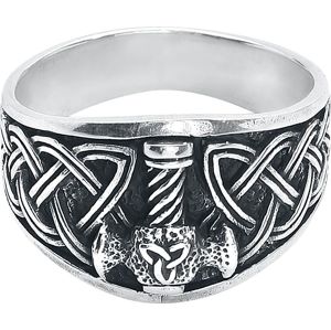 etNox magic and mystic Keltische Axt prsten stríbrná