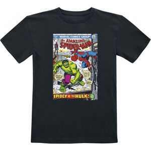 Spider-Man Spider-Man vs The Hulk - Cover detské tricko černá