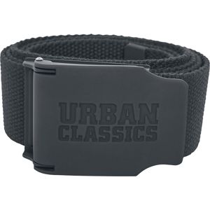 Urban Classics Látkový opasek UC Rubber Touch Opasky černá