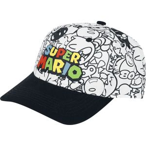 Super Mario Villains Baseballová kšiltovka cerná/bílá