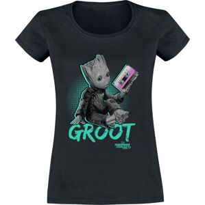 Strážci galaxie Neon Groot Dámské tričko černá