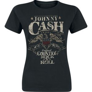 Johnny Cash Rock 'n' Roll Dámské tričko černá