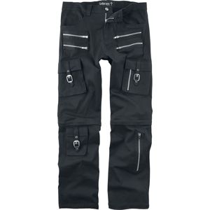 Gothicana by EMP 2 v 1: kalhoty a šortky Kalhoty černá