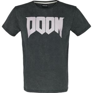 Doom Logo Tričko tmavě šedá