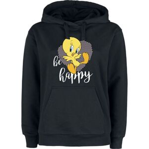 Looney Tunes Be Happy Dámská mikina s kapucí černá