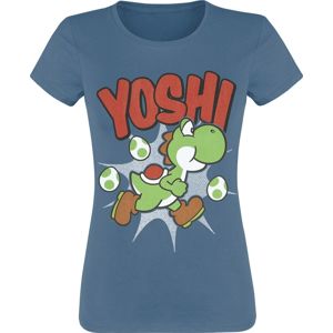 Super Mario Yoshi Dámské tričko modrá