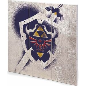 The Legend Of Zelda Hylia Shield Drevená nástenná dekorace vícebarevný