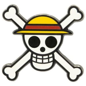 One Piece Skull - Luffy Odznak vícebarevný