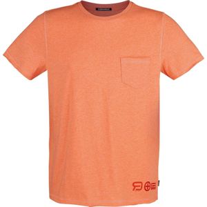 RED by EMP Oranžové tričko RED X CHIEMSEE s náprsní kapsou Tričko oranžová