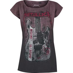 Metallica Bride Of Frankenstein Guitar Dámské tričko vínová