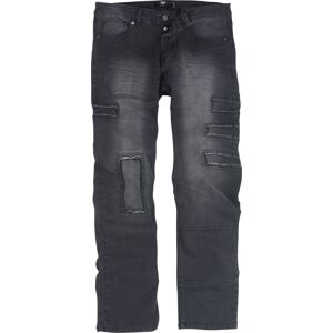 Black Premium by EMP Jeans with Destroyed Details Kalhoty černá