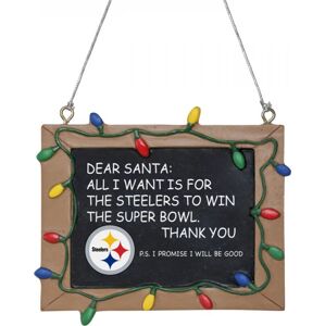 NFL Pittsburg Steelers - Tafelschild Vánocní ozdoba - koule vícebarevný