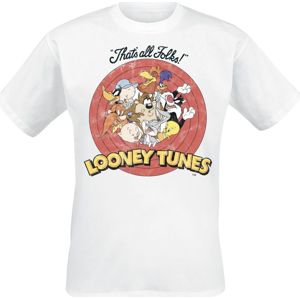 Looney Tunes That´s All Folks! Tričko bílá
