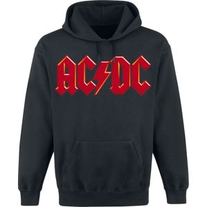 AC/DC Red Logo Mikina s kapucí černá