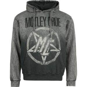Mötley Crüe Pentagram Mikina s kapucí šedá