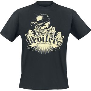 Broilers Skull & Palms Tričko černá