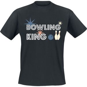 Sprüche Bowling King Tričko černá