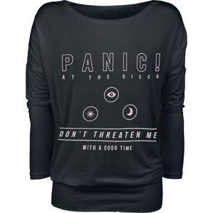 Panic! At The Disco Don't Threaten Me dívcí triko s dlouhými rukávy černá