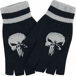 The Punisher Skull rukavice cerná/šedá