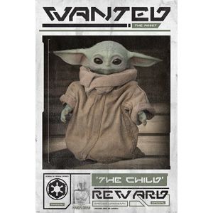 Star Wars The Mandalorian - Wanted The Child plakát vícebarevný