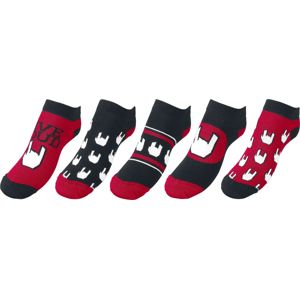 EMP Basic Collection Logo Ponožky cerná/cervená/bílá