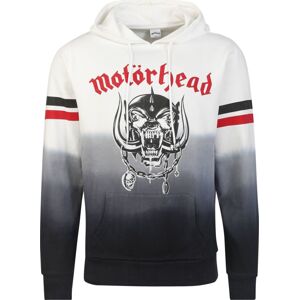 Motörhead England Dip Dye Mikina s kapucí bílá/cerná