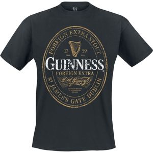 Guinness Logo Tričko černá