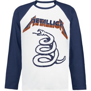 Metallica Snake Tričko s dlouhým rukávem bílá/námornická modr