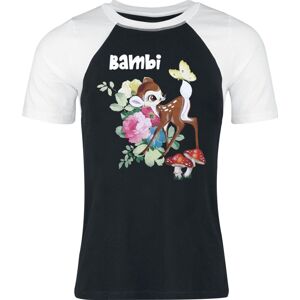 Bambi Flowers Dámské tričko černá