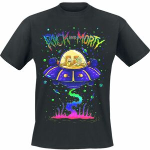 Rick And Morty Space Cruiser Tričko černá