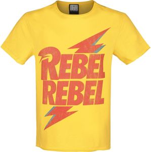 David Bowie Amplified Collection - Rebel Rebel tricko žlutá