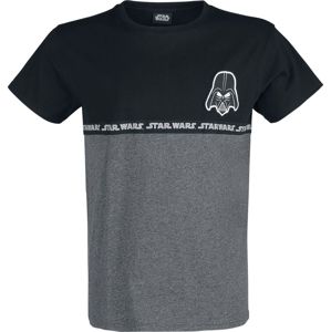 Star Wars Darth Vader Tričko skvrnitá tmavě šedá / černá